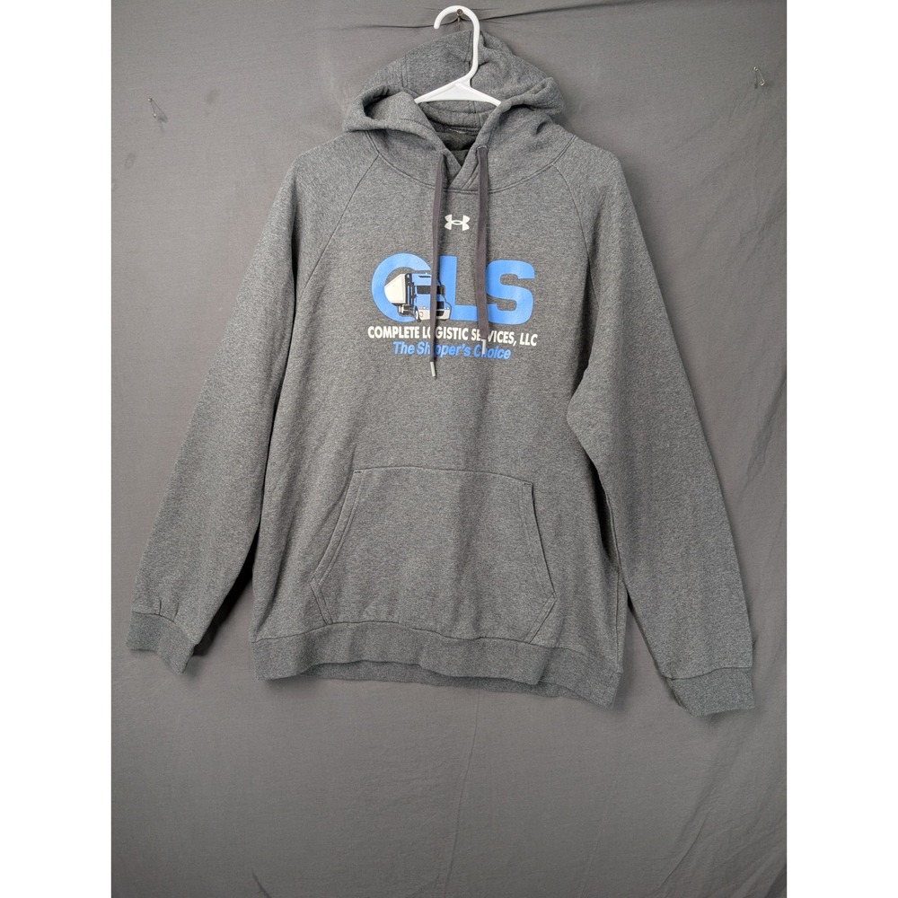 Under Armour Mens Gray CLS Complete Logistic Services Hoodie Large